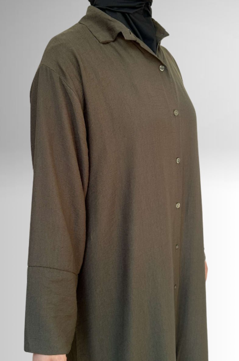 Blousejurk legergroen