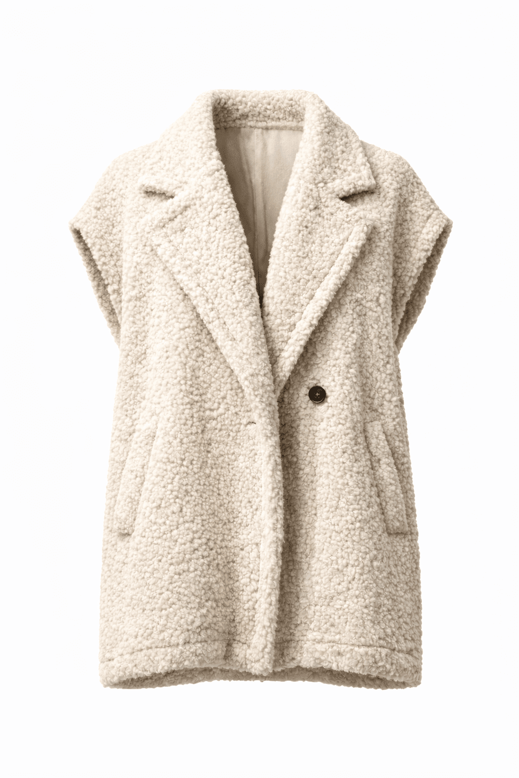 Teddy gilet beige