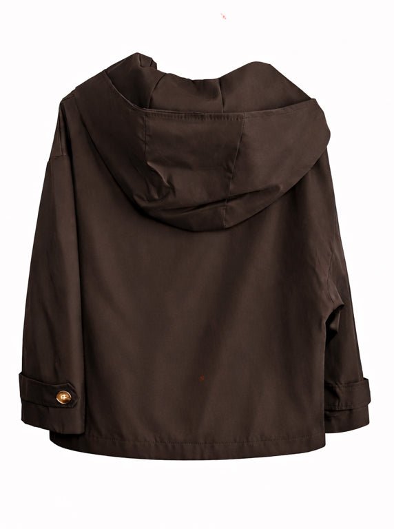 Trenchcoat met capuchon