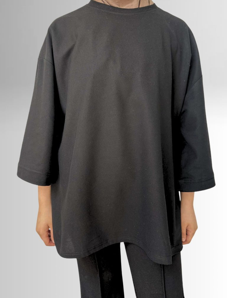 Long sleeve Tee- Black
