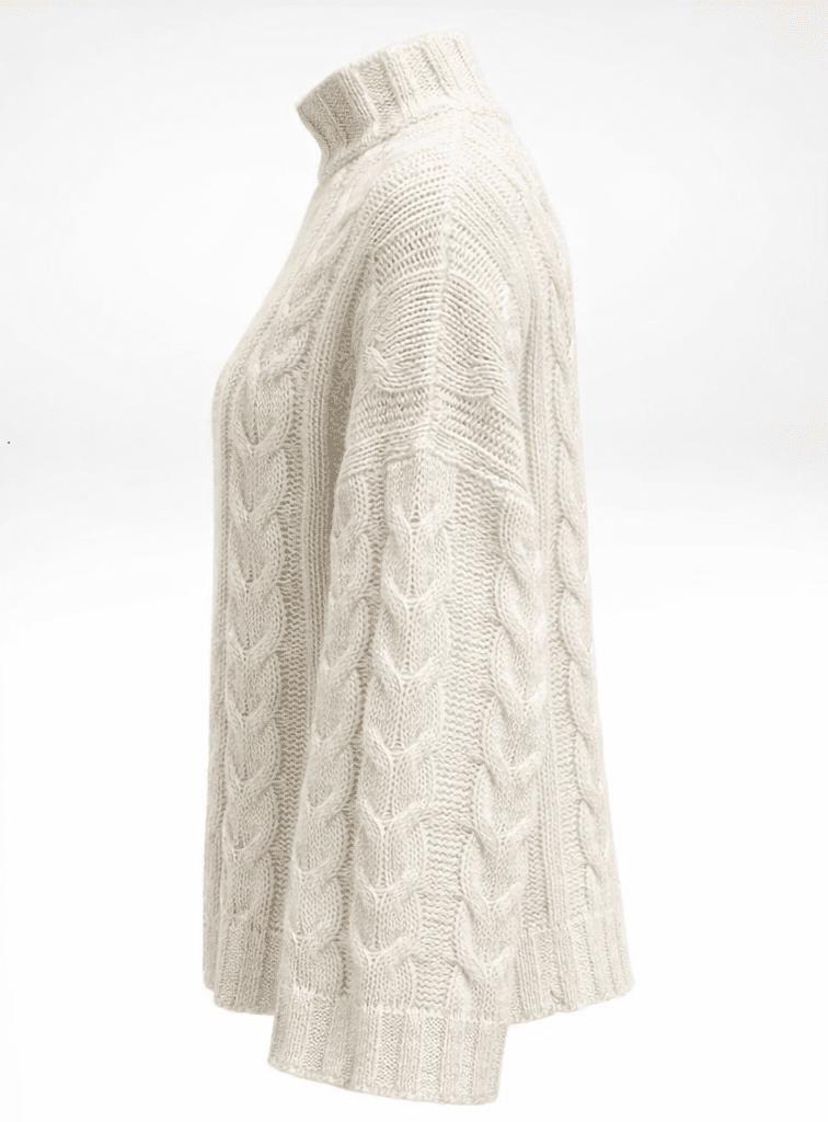 Knitted sweater beige