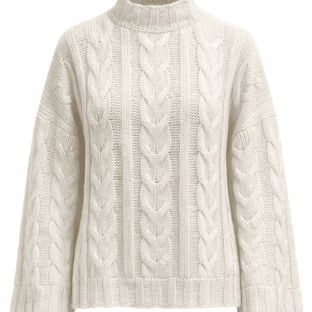 Knitted sweater beige