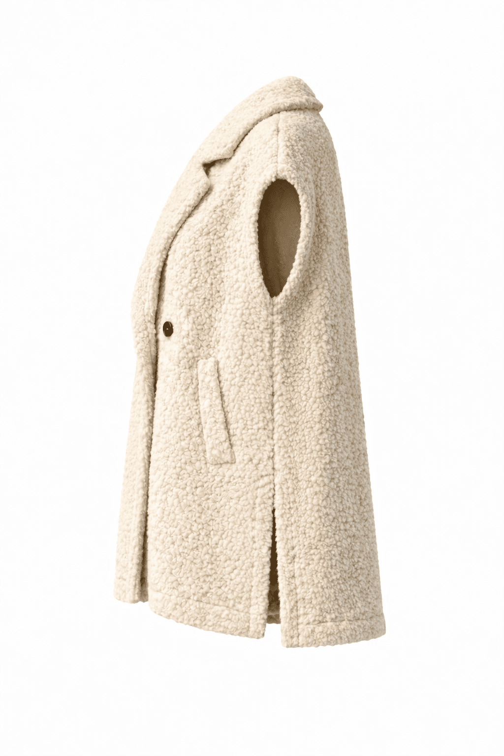 Teddy gilet beige