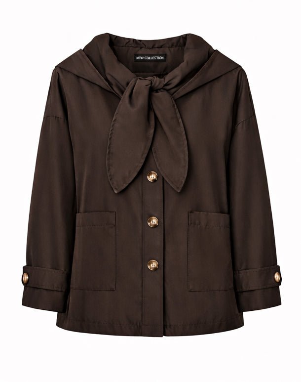 Trenchcoat met capuchon